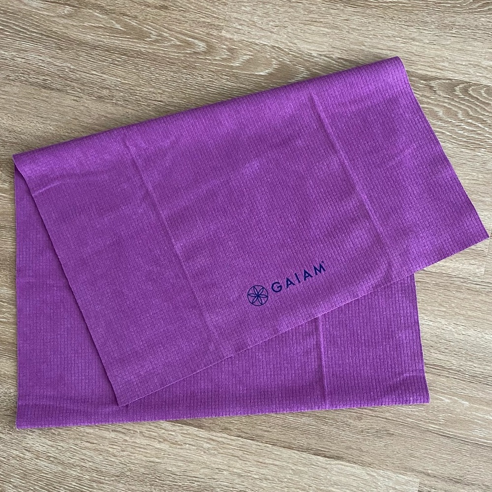 Gaiam No-Slip Hot Yoga Mat Towel